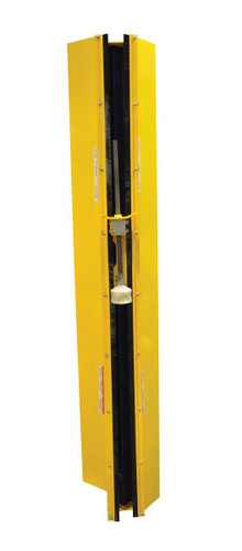 Vestil Steel Stretch Wrap Power Mast Chain Guard - Yellow