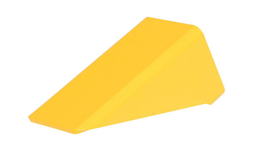 Vestil Steel Wheel Chock - 9 In. x 4 In. x 3-3/4 In. - Yellow