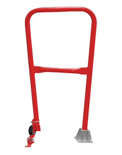 Vestil Steel Dock Safety Swing Gate - 2 Ft. Length - Red