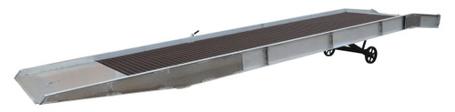 Vestil Aluminum/Steel Yard Ramp Grating - 86 In. x 36 Ft. 25,000 lb - Silver