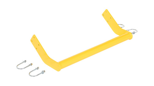 Vestil Steel Retro Fit Back Rail Kit For - 2 Step Poly Step Stool - Yellow