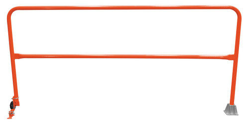 Vestil Steel Dock Safety Swing Gate - 8 Ft. Length - Orange