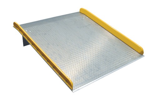 Vestil Aluminum Dock Board Steel Curb - 60 In. x 72 In. 15,000 lb - Silver