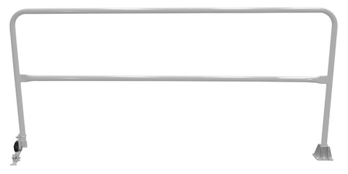 Vestil Steel Dock Safety Swing Gate - 8 Ft. Length - Silver