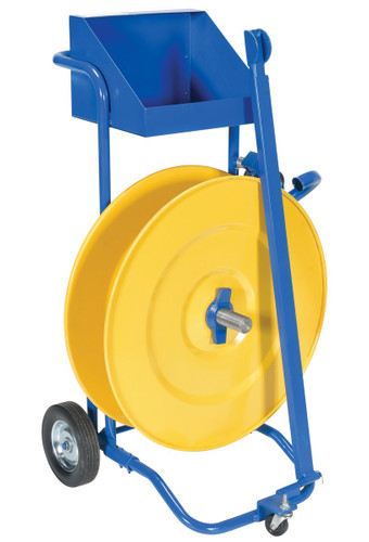 Vestil Steel Manual Pallet Probe Strapping Cart Blue / - Yellow