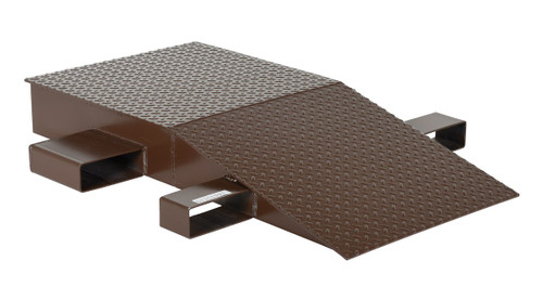 Vestil Steel Wheel Riser - 48 In. x 24 In. x 6-1/4 In. 40,000 lb - Brown