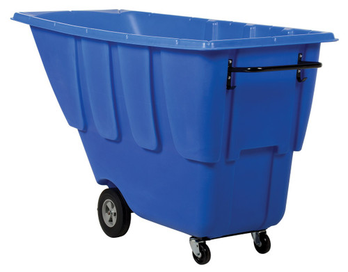 Vestil Plastic Light Duty Tilt Truck - 1 Cubic Yard 850 lb - Blue