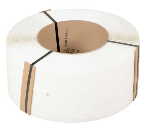 Vestil Polypropylene Strapping - 1/2 In. Width 9,900 Ft. 9 In. x 8 In. Core - White
