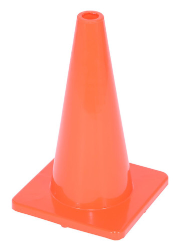 Vestil 100% PVC Standard Duty Traffic Cone - 17-3/4 In. Height - Orange