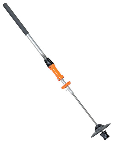 Vestil Plastic/Steel Ergonomic Telescopic Handle Stretch Wrapper - Black/Orange