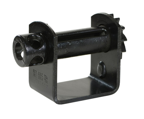 Vestil Steel Weld On Truck Mounted Strap Winch - Black