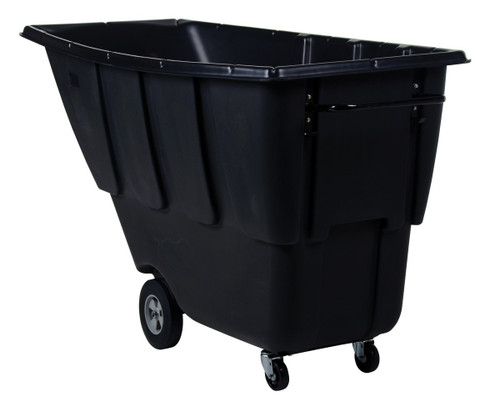 Vestil Plastic Medium Duty Tilt Truck - 1 Cubic Yard 1250 lb - Black
