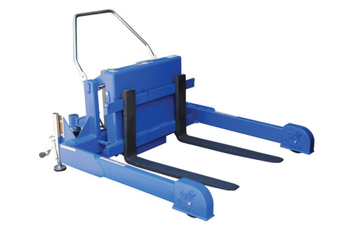 Vestil Steel Tilt Master Straddle DC Powered - 12 Volt 6,000 lb - Blue
