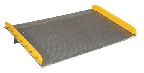 Vestil Aluminum Dock Board Steel Curb 72 In x - 72 In 20,000 lb - Silver