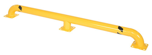 Vestil Steel Wheel Alignment Curb - 92 In. Length 4-1/2 In. Diameter Includes 3 Mounting Brackets - Yellow