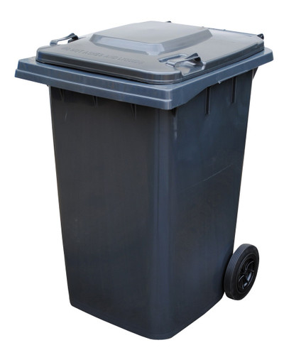 Vestil High Density Polyethylene - 95 Gallon Trash Can - Gray