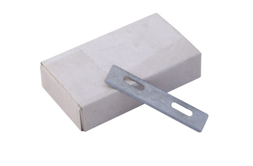 Vestil Steel Stretch Wrap Film Knife Blades - 100 Pack - Silver