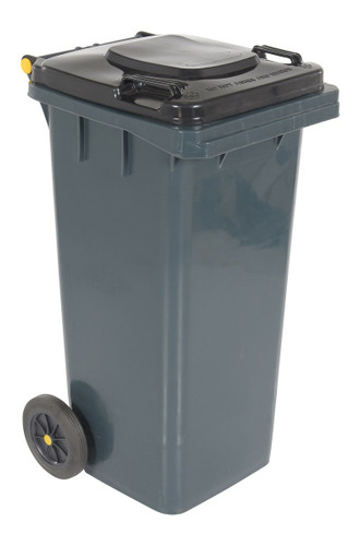 Vestil High Density Polyethylene - 32 Gallon Trash Can - Gray