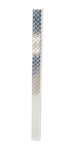 Vestil Non-Marking Diamond Tread Plate Corner Guard - 48 In. Height - Silver