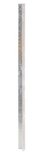 Vestil Non-Marking Diamond Tread Plate Corner Guard - 60 In. Height - Silver