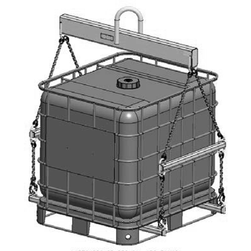 Machining & Welding 5,000 lbs IBC Tote Lift Beam, Lifts 330 and 275 Gal IBC Tanks