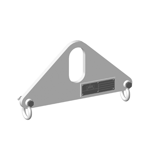 Machining & Welding 500 lbs x 24 in Lift Beam, 3/8 in Bottom Shackle