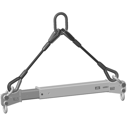Machining & Welding, 40,000 lbs 14-20 ft Adjustable Spreader Beam, Shackle Connections