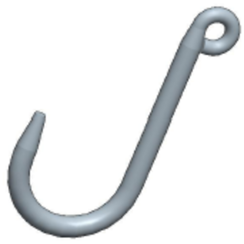 Machining & Welding 5/8 in 800 lbs Long Reach Foundry, Hook Reach 8.5 in