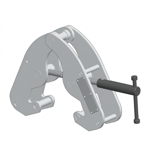 Machining & Welding 4,480 lbs Beam Clamp Reg, 9 in Max Slip Over Width