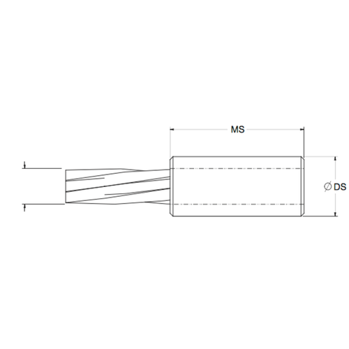 Machining & Welding 1/4 in Wire Rope Ferrule, 0.75 in Dia x 1.125 in Length Stainless