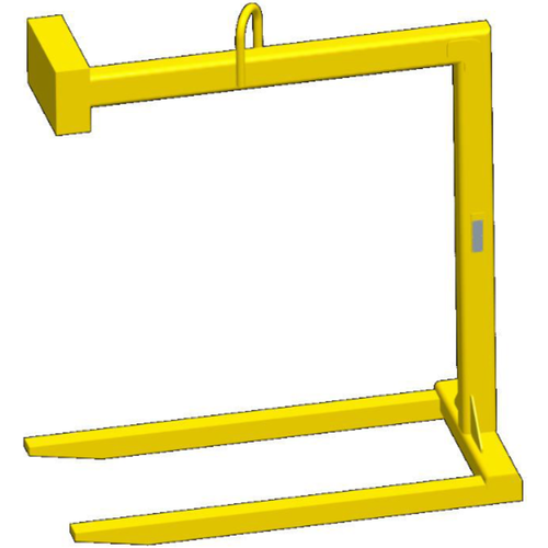Machining & Welding 2,000 lbs Fixed Bale Pallet Lifter, 48 in Fork Length