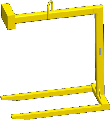 Machining & Welding 4000 LB Fixed Bale Pallet Lifter