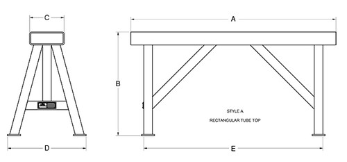 Machining & Welding 10000 LB Style B Mat Stand