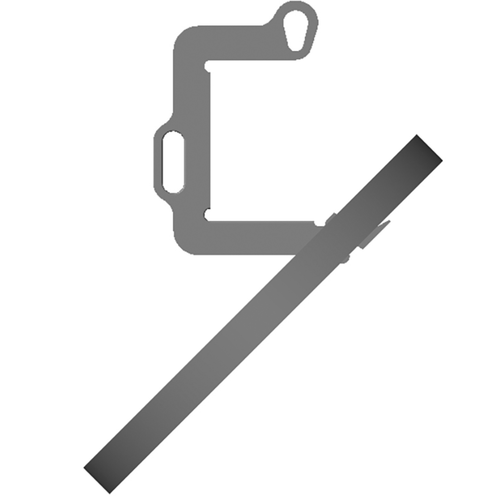 Machining & Welding 1,000 lbs Coil Lifter / Upender, 13.0 in Throat 17.0 in Headroom (SKU 14481)