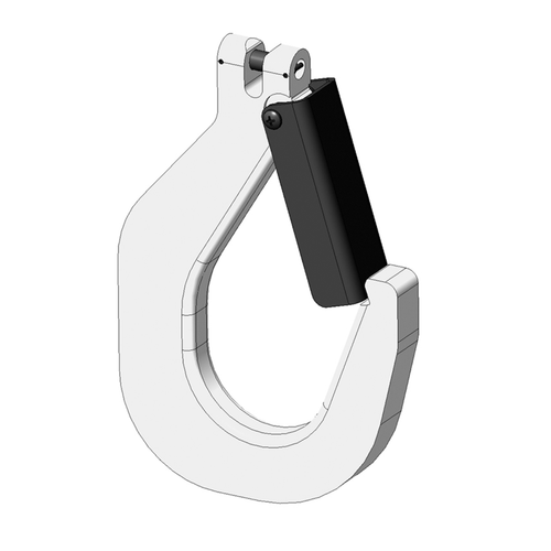 Machining & Welding Clevis Sling Hook, Oversized, 1/4 (9/32)