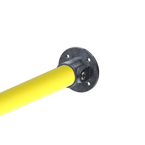 Safety Rail Co. Modular Galvanized Pipe Fitting, Flange, 1-1/4 in
