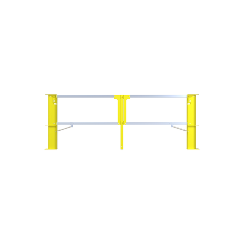 Safety Rail Co. 10' Cantilever Gate, Double, Yellow