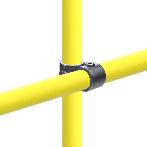 Safety Rail Co. Modular Galvanized Pipe Fitting, Crossover, 1-1/2 in