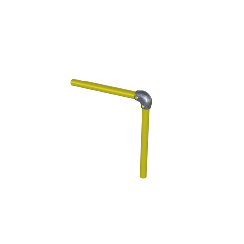 Safety Rail Co. Modular Galvanized Pipe Fitting, Angle Elbow, 1-1/4 in