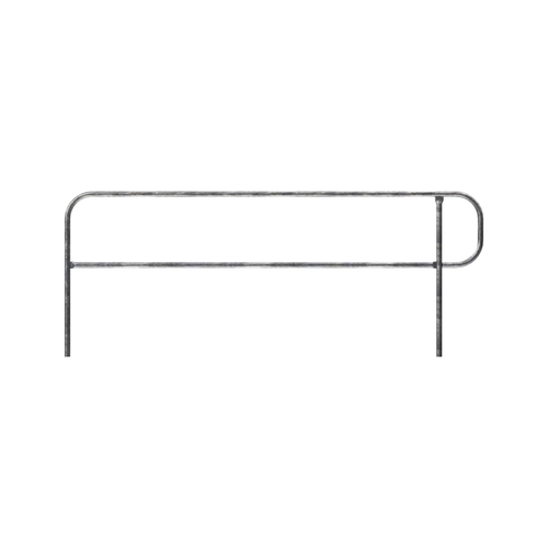 Safety Rail Co. Pit Finish Safety Rail, 7.5 ft, Galvanized