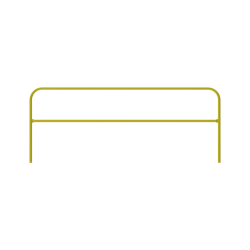 Safety Rail Co. Pit Safety Rail, 9 ft, Yellow