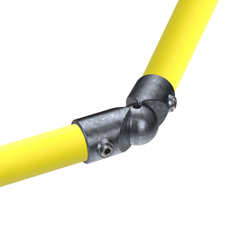 Safety Rail Co. Modular Galvanized Pipe Fitting, Swivel Elbow, 1-1/2 in