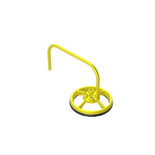 Safety Rail Co. Enduraline Corner Support Base and Railing, Yellow