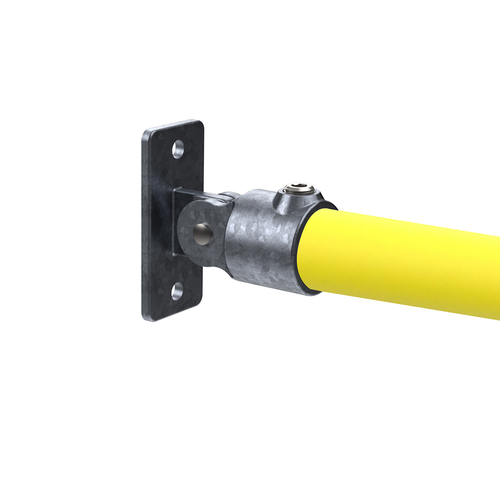 Safety Rail Co. Modular Galvanized Pipe Fitting, Swivel Flange, 1-1/2 in