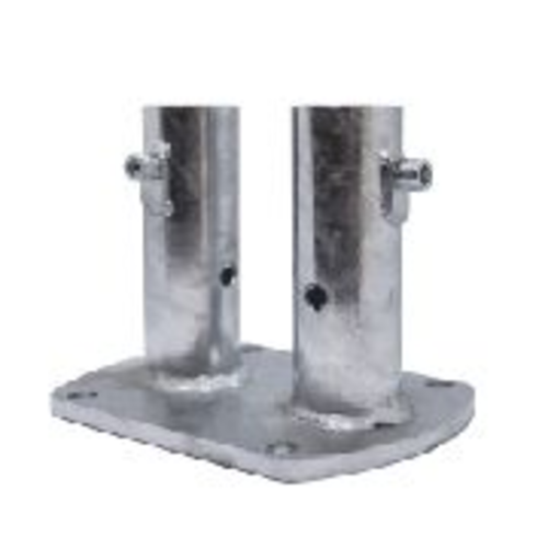 Safety Rail Co. Permanent Mount Bracket, Corner, Galvanized