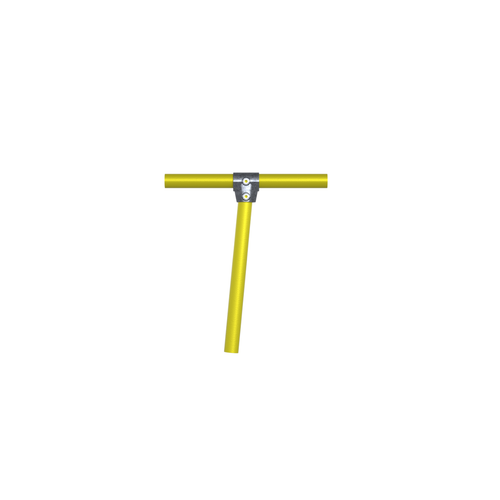 Safety Rail Co. Modular Galvanized Pipe Fitting, Angle Tee, 1-1/4 in