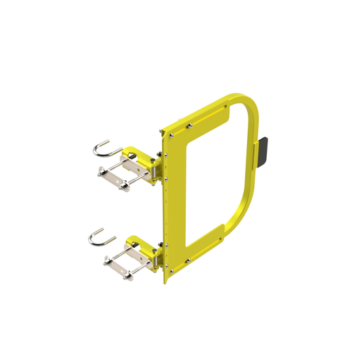 Safety Rail Co. Adjustable Self-Closing Gate, 19-25", Yellow