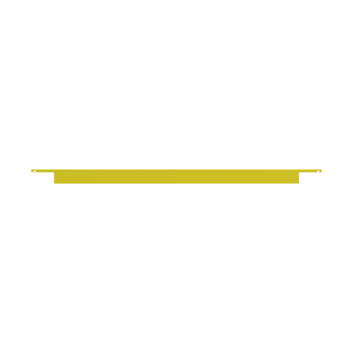 Safety Rail Co. Metal Toeboard for Mobile, 6', Yellow