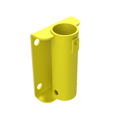 Safety Rail Co. Face Mount Bracket, Single, Yellow
