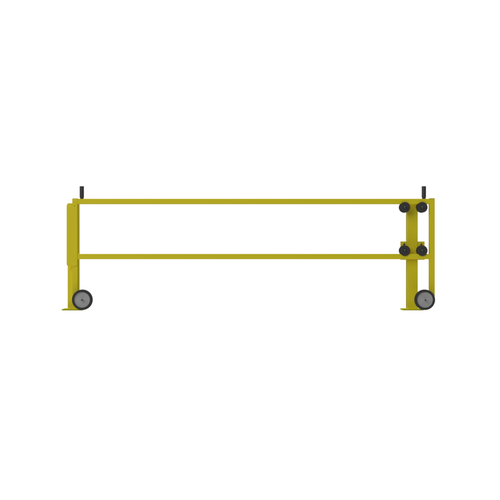 Safety Rail Co. 4' Dock Roller Gate, Yellow